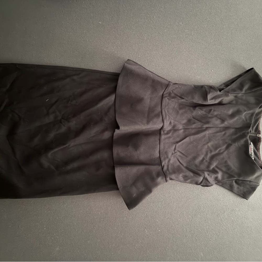 Alice + Olivia Black Peplum Dress